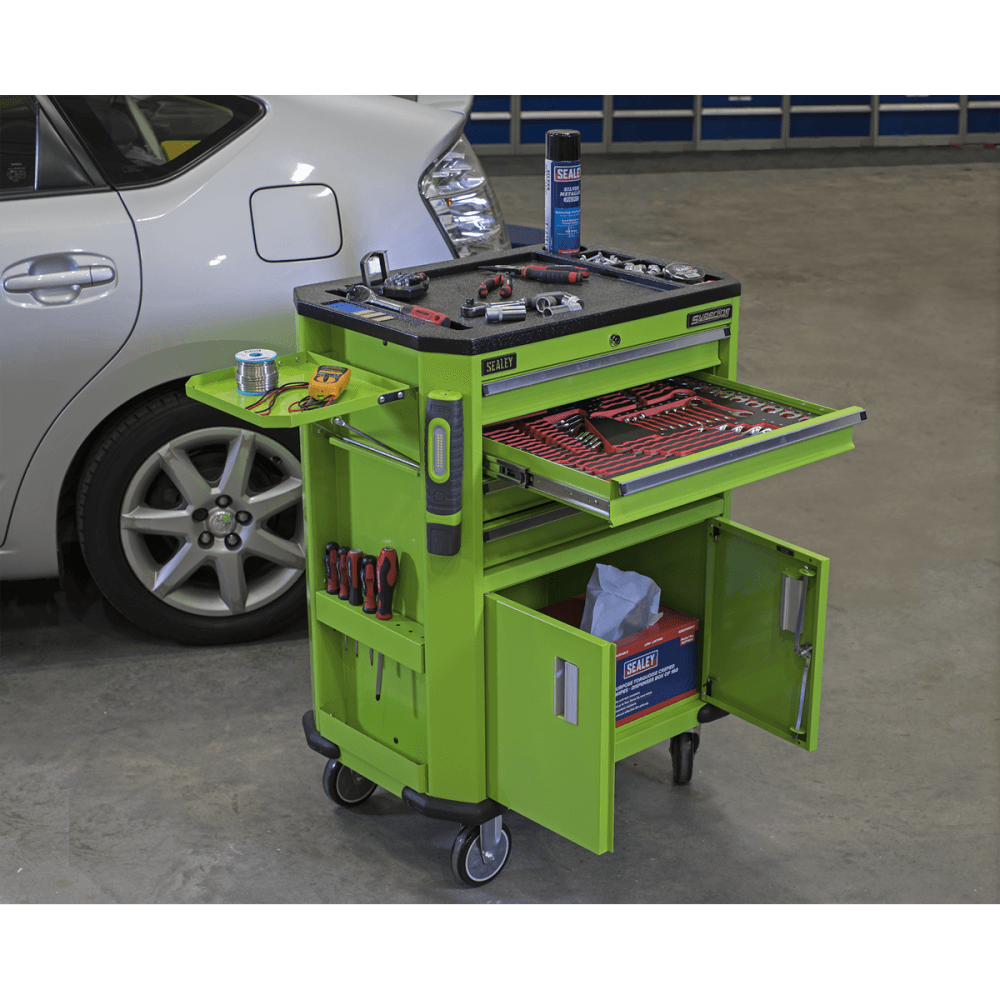 Sealey Tool Trolley with 4 Drawers & 2 Door Cupboard Model No.-AP980MTHV
