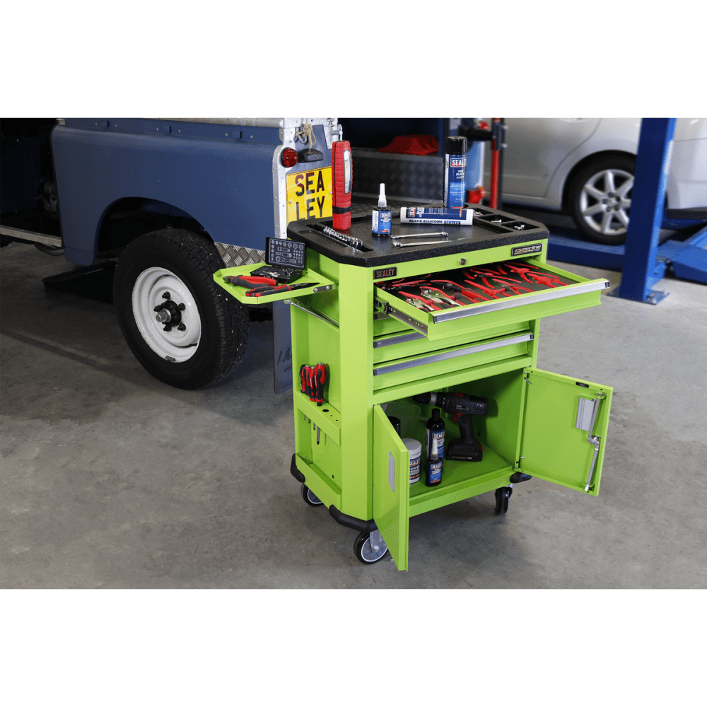 Sealey Tool Trolley with 4 Drawers & 2 Door Cupboard Model No.-AP980MTHV