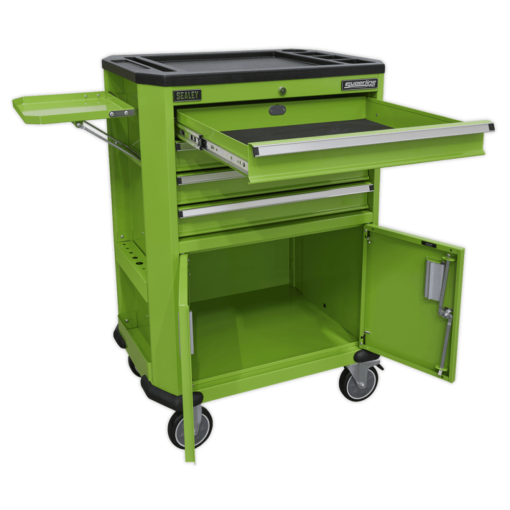 Sealey Tool Trolley with 4 Drawers & 2 Door Cupboard Model No.-AP980MTHV