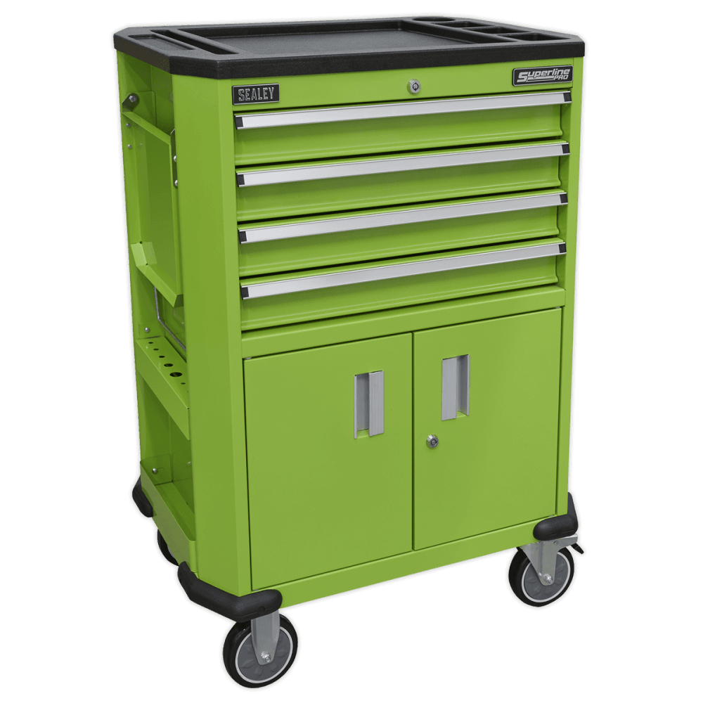 Sealey Tool Trolley with 4 Drawers & 2 Door Cupboard Model No.-AP980MTHV
