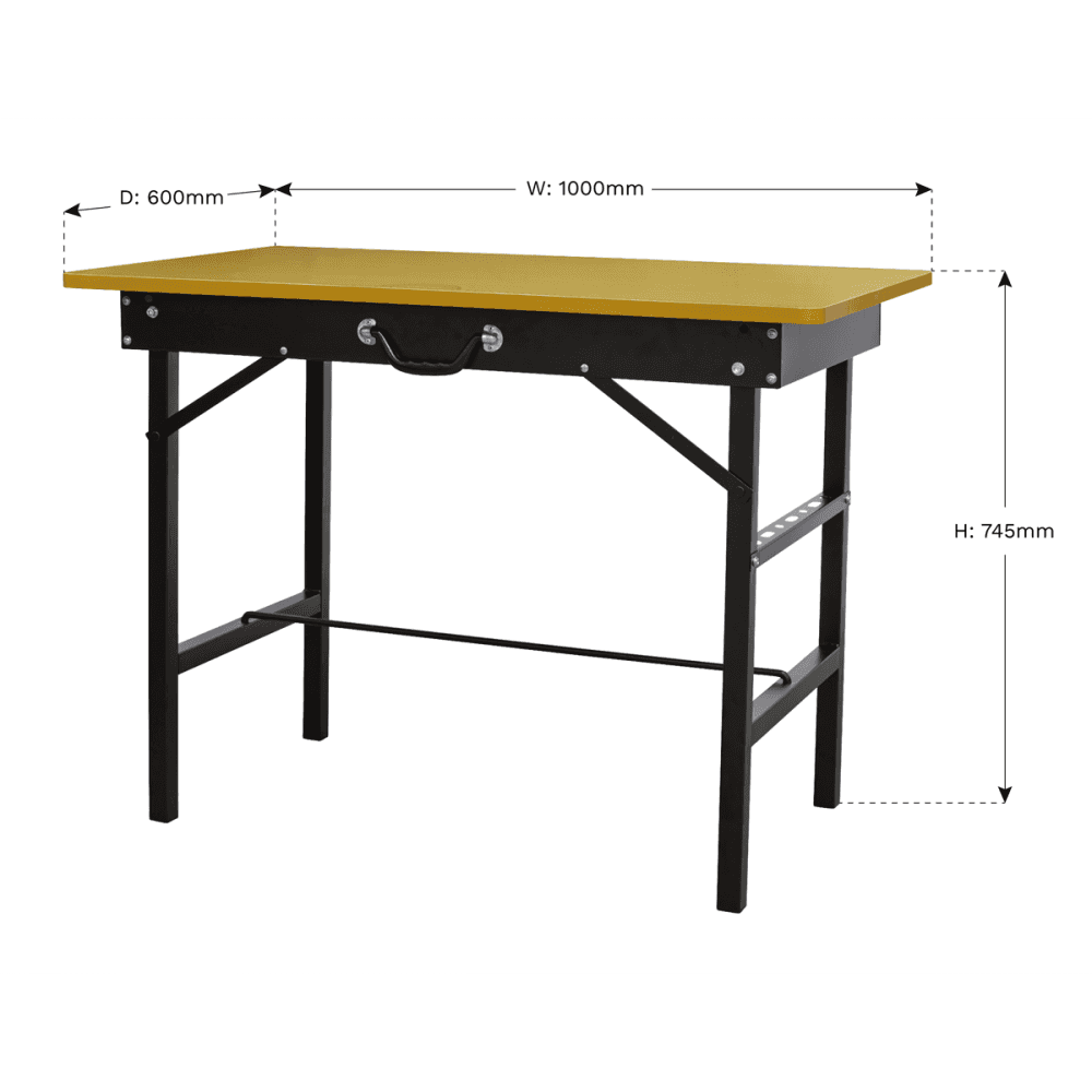 Sealey Portable Folding Workbench 1m Model No.-FWB1000