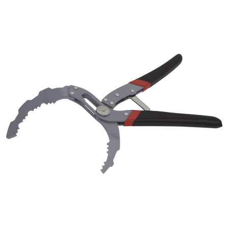 Sealey Premier Self-Adjusting Angled Oil Filter Pliers Model No.-AK6421