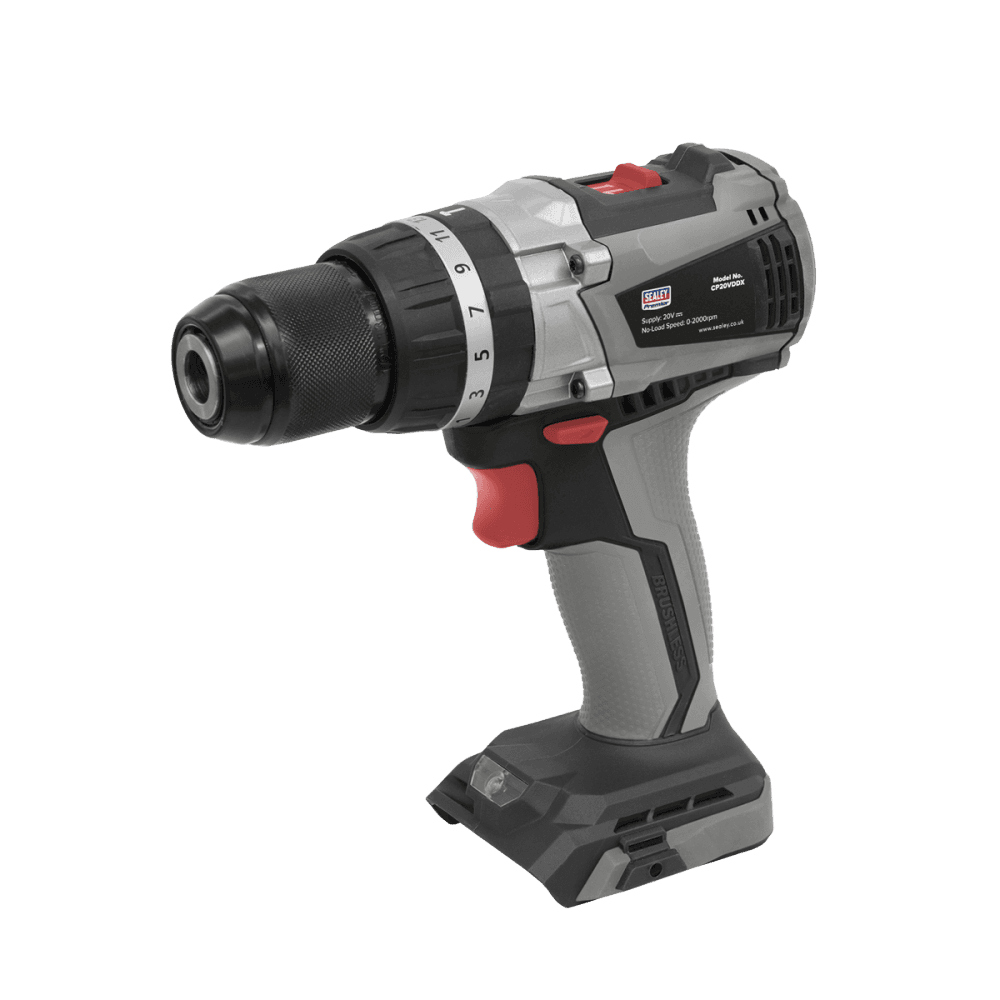 Sealey Brushless Hammer Drill/Driver 20V 13mm - Body Only Model No- CP20VDDX