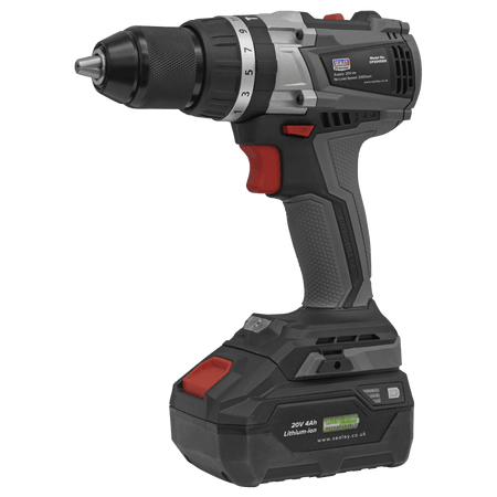 Sealey Brushless Hammer Drill/Driver 20V 13mm - Body Only Model No- CP20VDDX