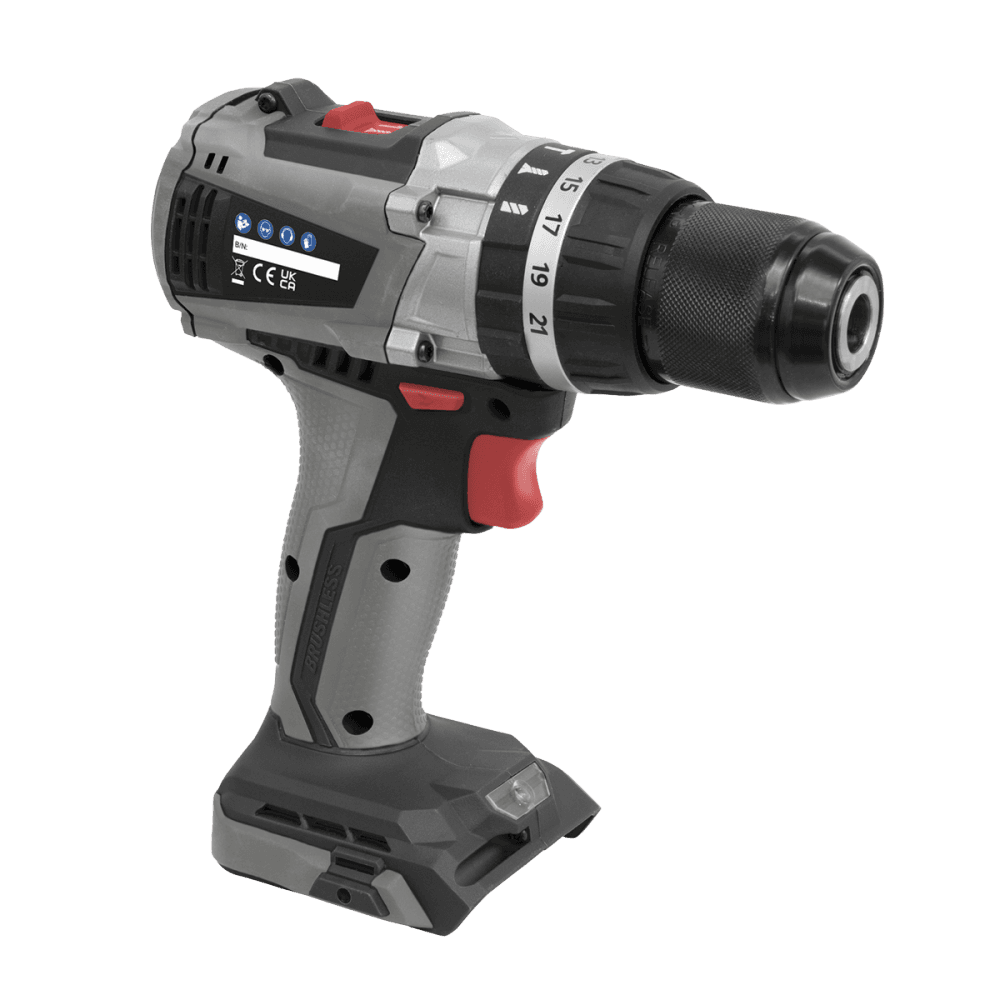 Sealey Brushless Hammer Drill/Driver 20V 13mm - Body Only Model No- CP20VDDX