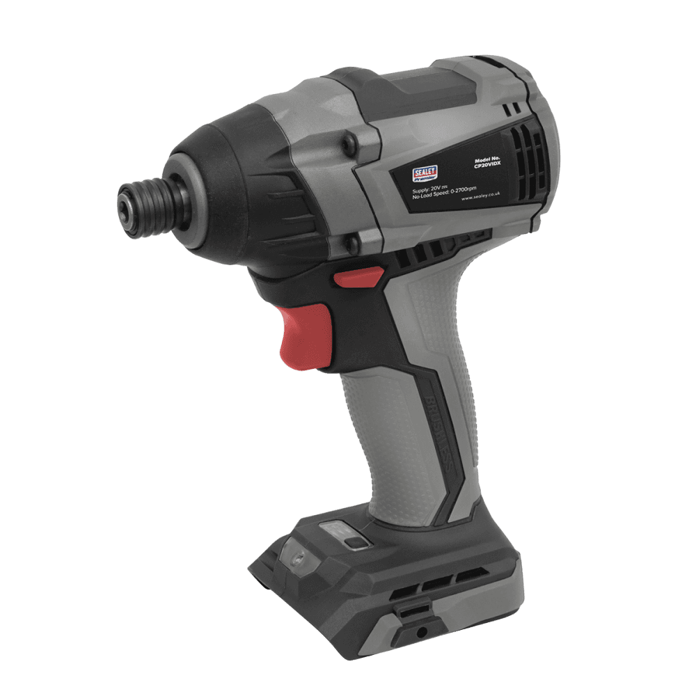 Sealey Brushless Impact Driver 20V 1/4" Hex 200Nm - Body Only Model No- CP20VIDX