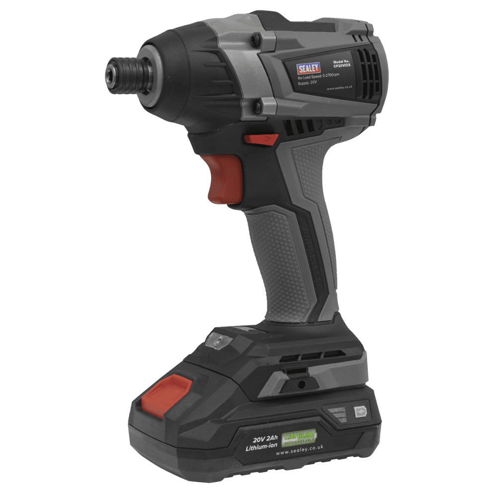 Sealey Brushless Impact Driver 20V 1/4" Hex 200Nm - Body Only Model No- CP20VIDX