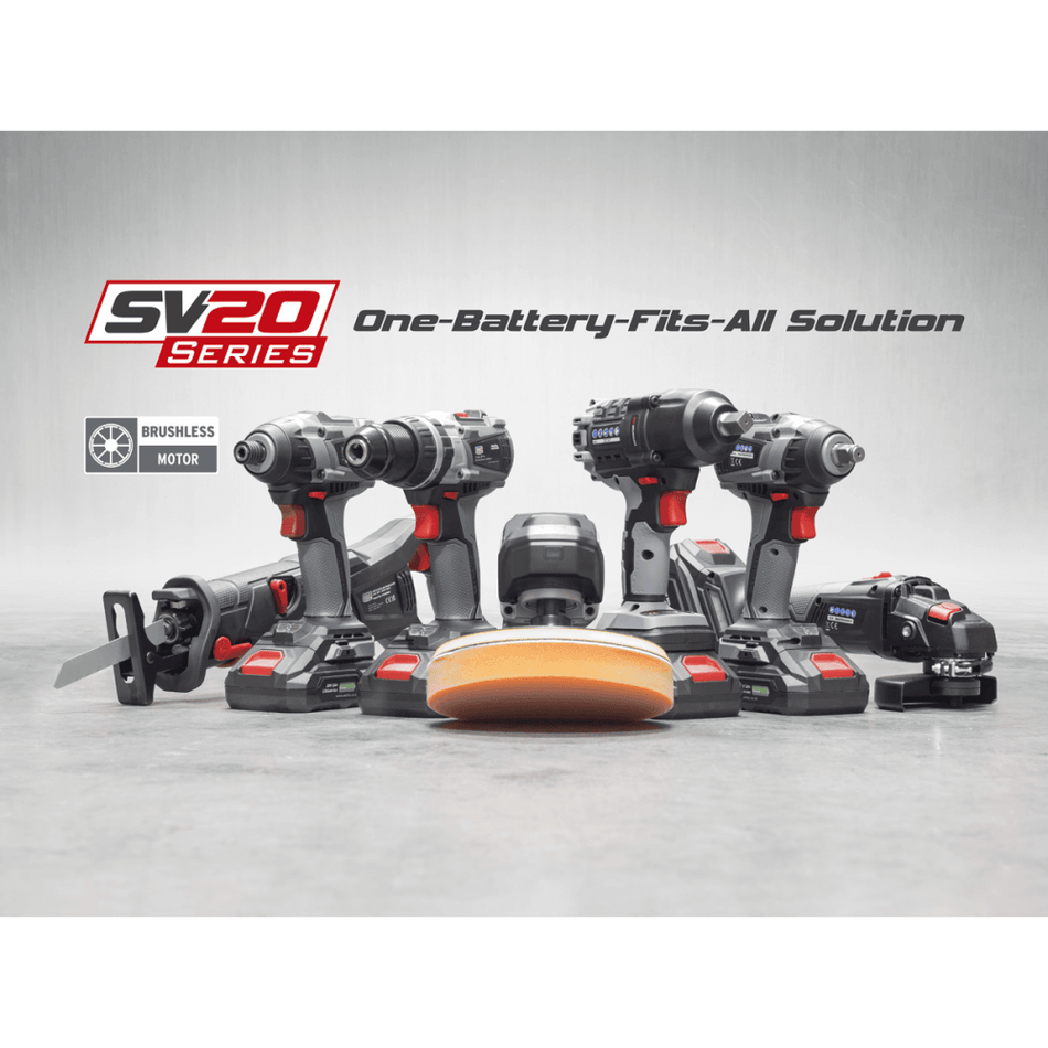 Sealey Brushless Impact Driver Kit 1/4" Hex 20V - 2 Batteries Model No- CP20VIDXKIT