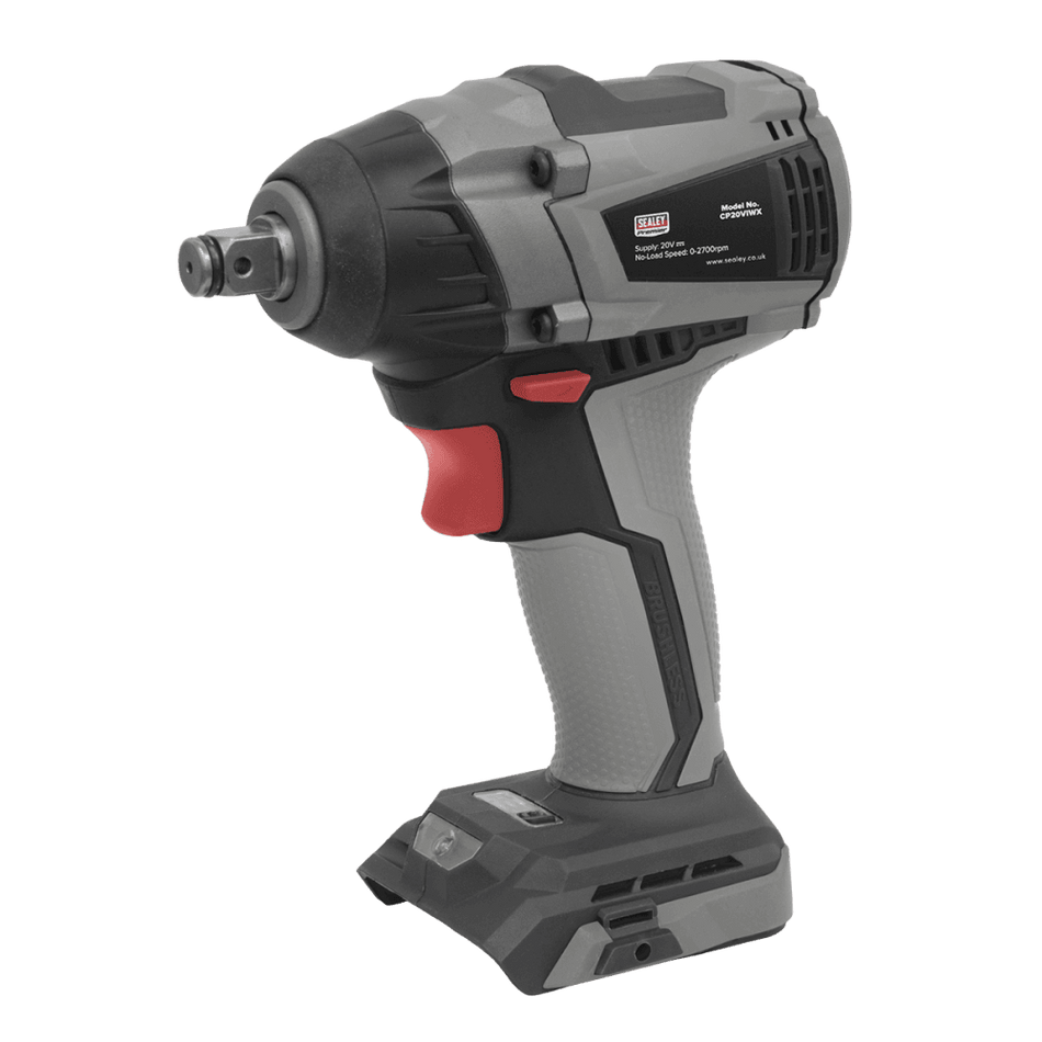 Sealey Brushless Impact Wrench 20V 1/2"Sq Drive 300Nm - Body Only Model No- CP20VIWX
