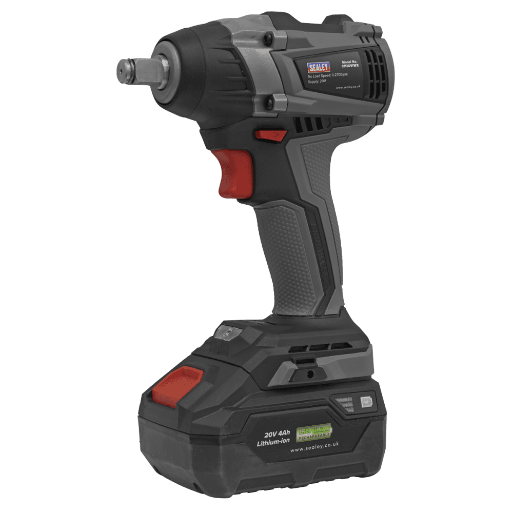 Sealey Brushless Impact Wrench 20V 1/2"Sq Drive 300Nm - Body Only Model No- CP20VIWX
