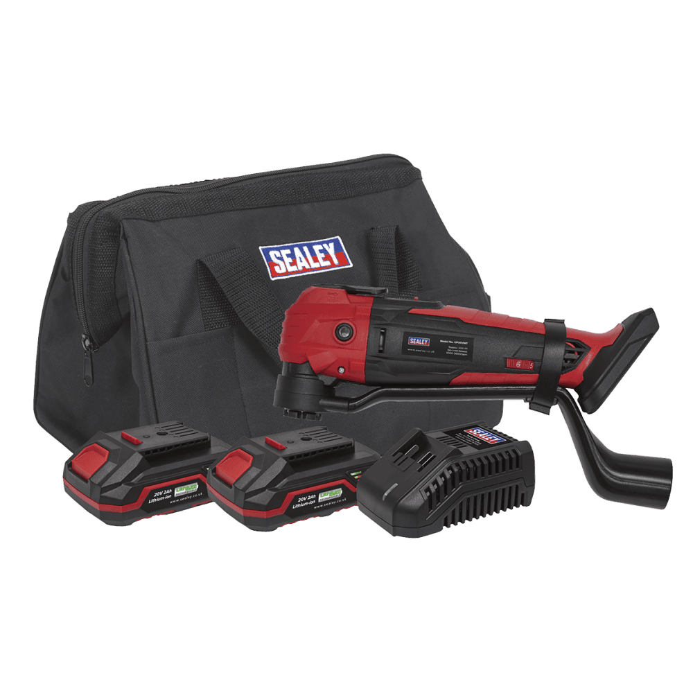 Sealey Cordless Oscillating Multi-Tool Kit 20V - 2 Batteries Model No- CP20VMTKIT