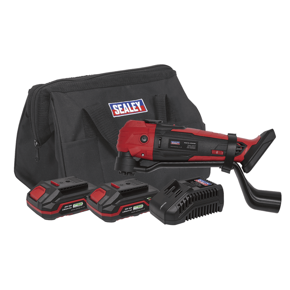 Sealey Cordless Oscillating Multi-Tool Kit 20V - 2 Batteries Model No- CP20VMTKIT