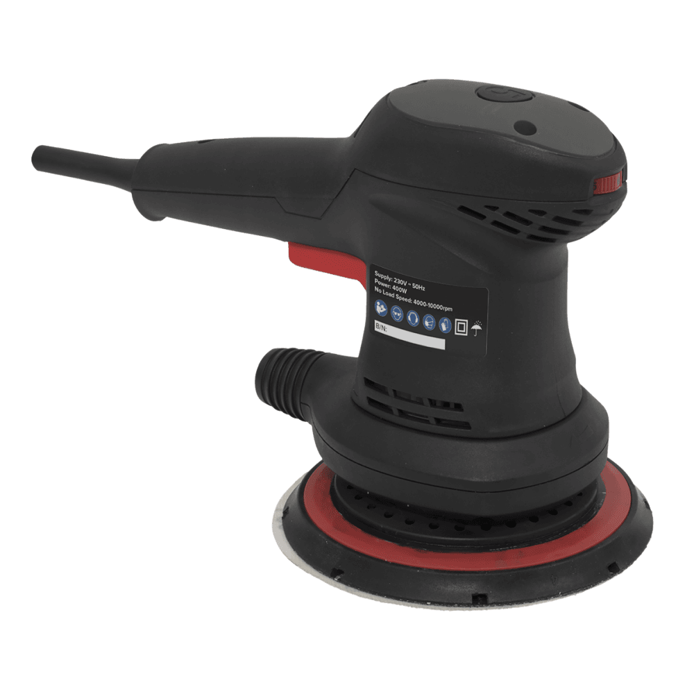 Sealey Premier 150mm Dual Action Variable Speed Electric Sander 400W/230V Model No- OS400