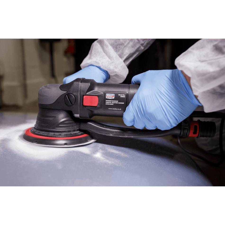 Sealey Premier 150mm Dual Action Variable Speed Electric Sander 600W/230V Model No- OS600