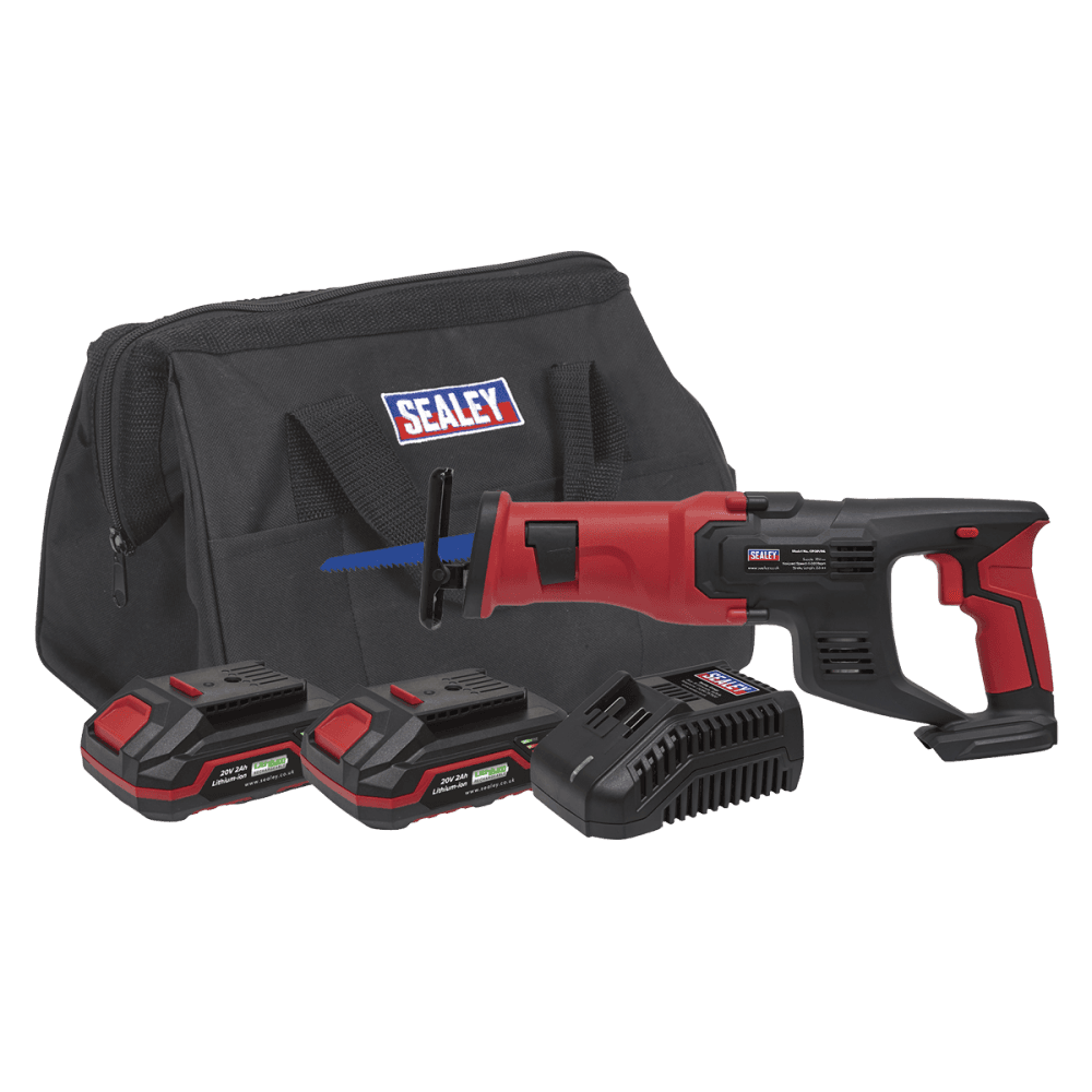 Sealey Cordless Reciprocating Saw Kit 20V - 2 Batteries Model No- CP20VRSKIT