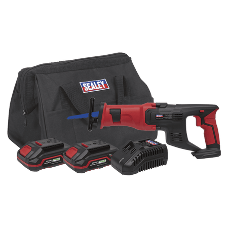 Sealey Cordless Reciprocating Saw Kit 20V - 2 Batteries Model No- CP20VRSKIT