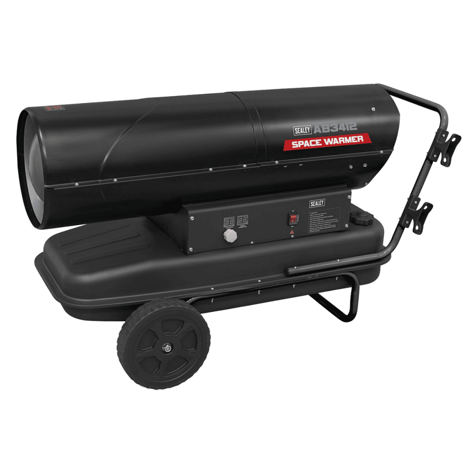Sealey Space WarmerÂ¶© Kerosene/Diesel Heater 340,000Btu/hr with Wheels Model No- AB3412