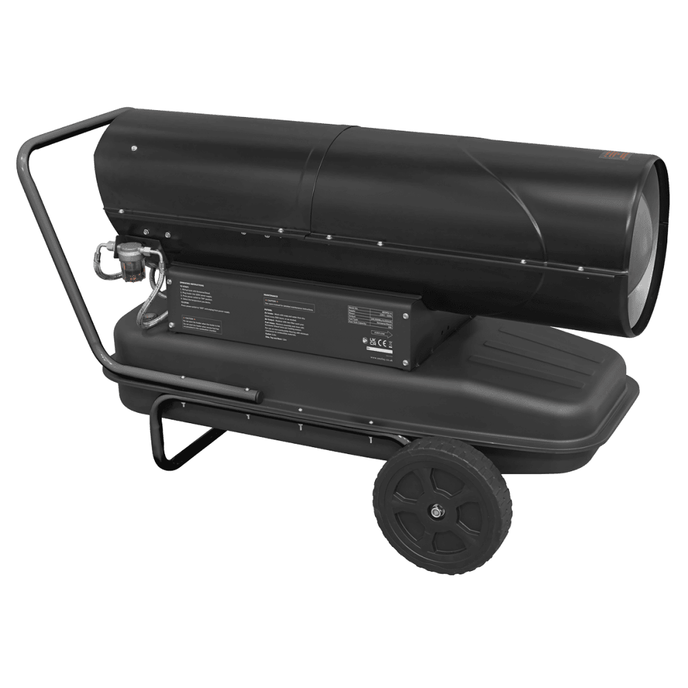 Sealey Space Warmer® Kerosene/Diesel Heater with Wheels 340,000Btu/hr Model No- AB3412
