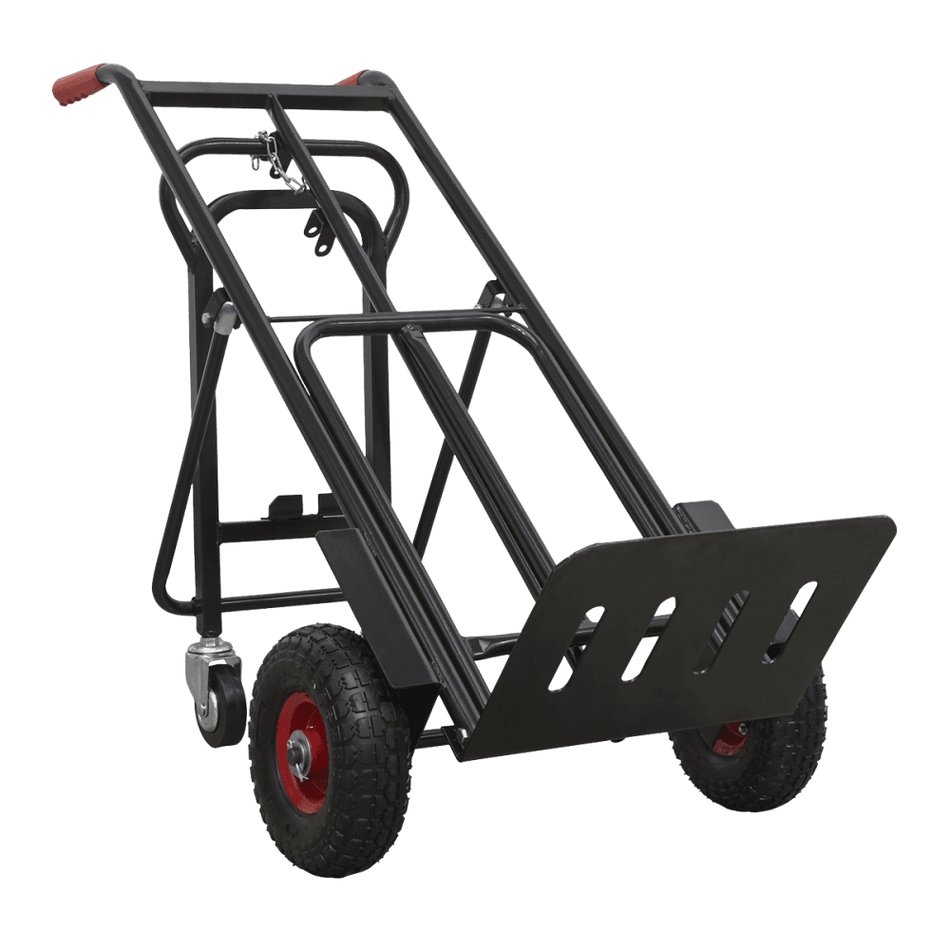 Sealey Heavy-Duty 3-in-1 Sack Truck with PU Tyres 300kg Capacity Model No- CST989HD