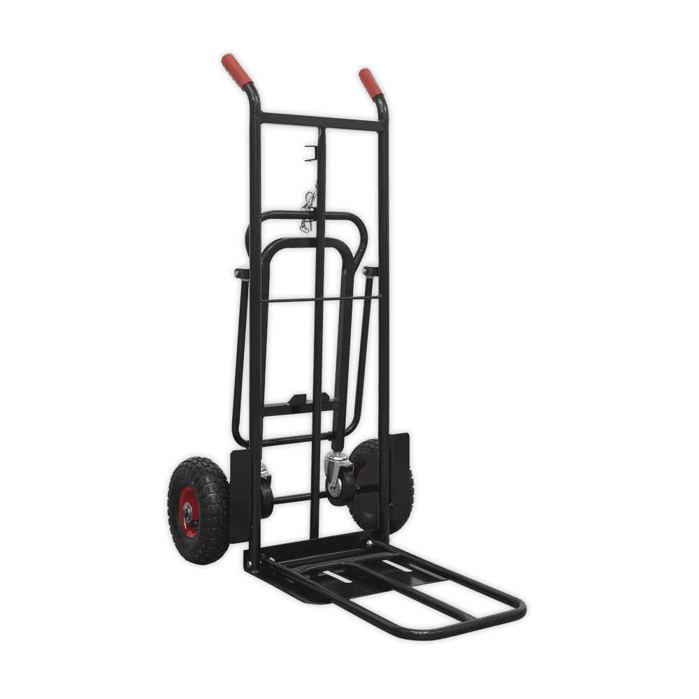 Sealey Heavy-Duty 3-in-1 Sack Truck with PU Tyres 300kg Capacity Model No- CST989HD