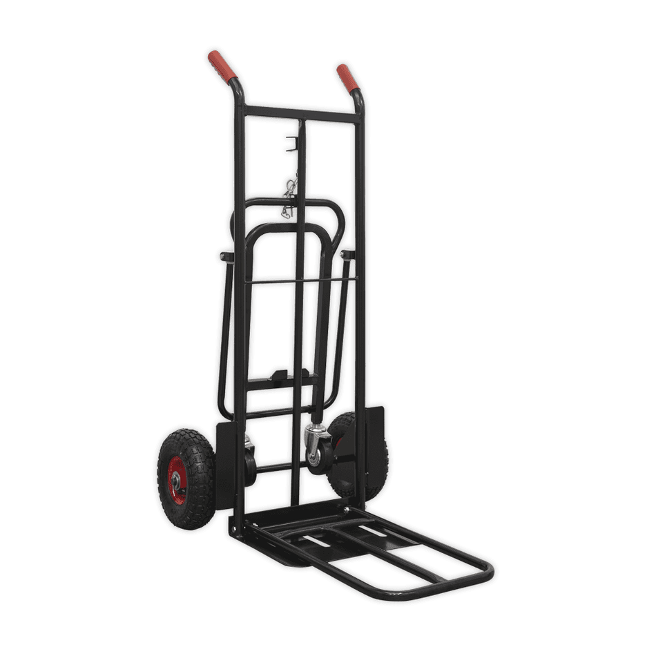 Sealey Heavy-Duty 3-in-1 Sack Truck with PU Tyres 300kg Capacity Model No- CST989HD