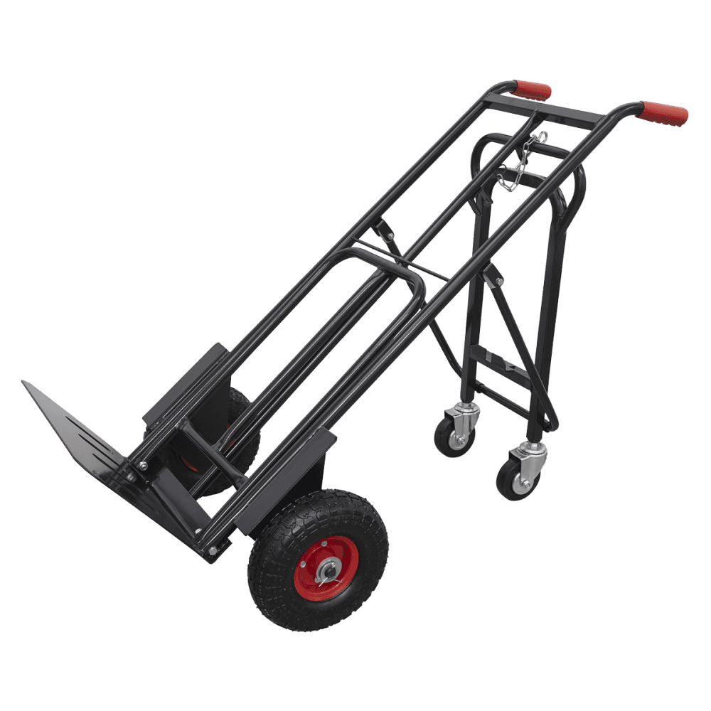 Sealey Heavy-Duty 3-in-1 Sack Truck with PU Tyres 300kg Capacity Model No- CST989HD
