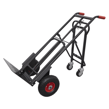 Sealey Heavy-Duty 3-in-1 Sack Truck with PU Tyres 300kg Capacity Model No- CST989HD