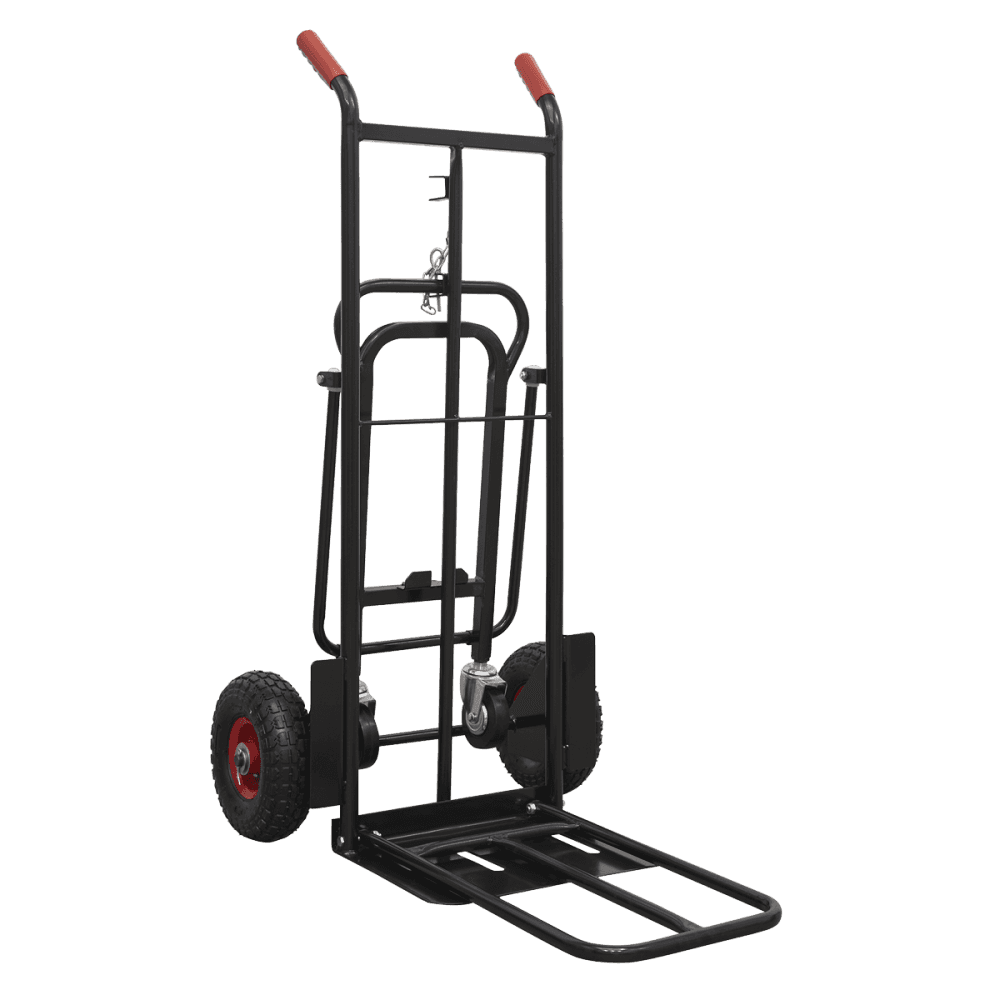 Sealey Heavy-Duty 3-in-1 Sack Truck with PU Tyres 300kg Capacity Model No- CST989HD