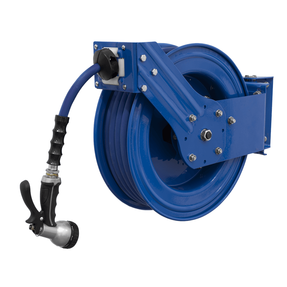 Sealey Heavy-Duty Retractable Water Hose Reel 15m 13mm ID Rubber Hose Model No- WHR1512