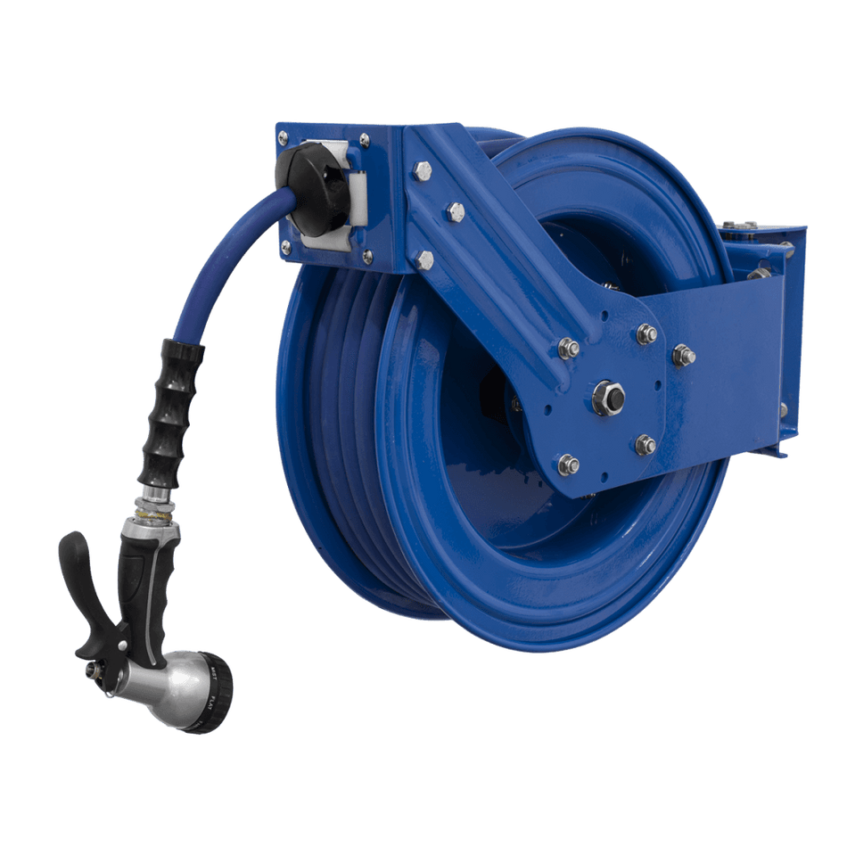 Sealey Heavy-Duty Retractable Water Hose Reel 15m Ã‡?13mm ID Rubber Hose Model No- WHR1512