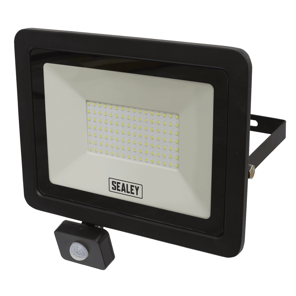 Sealey Extra Slim Floodlight with PIR Sensor 100W SMD LED Model No- LED115PIR