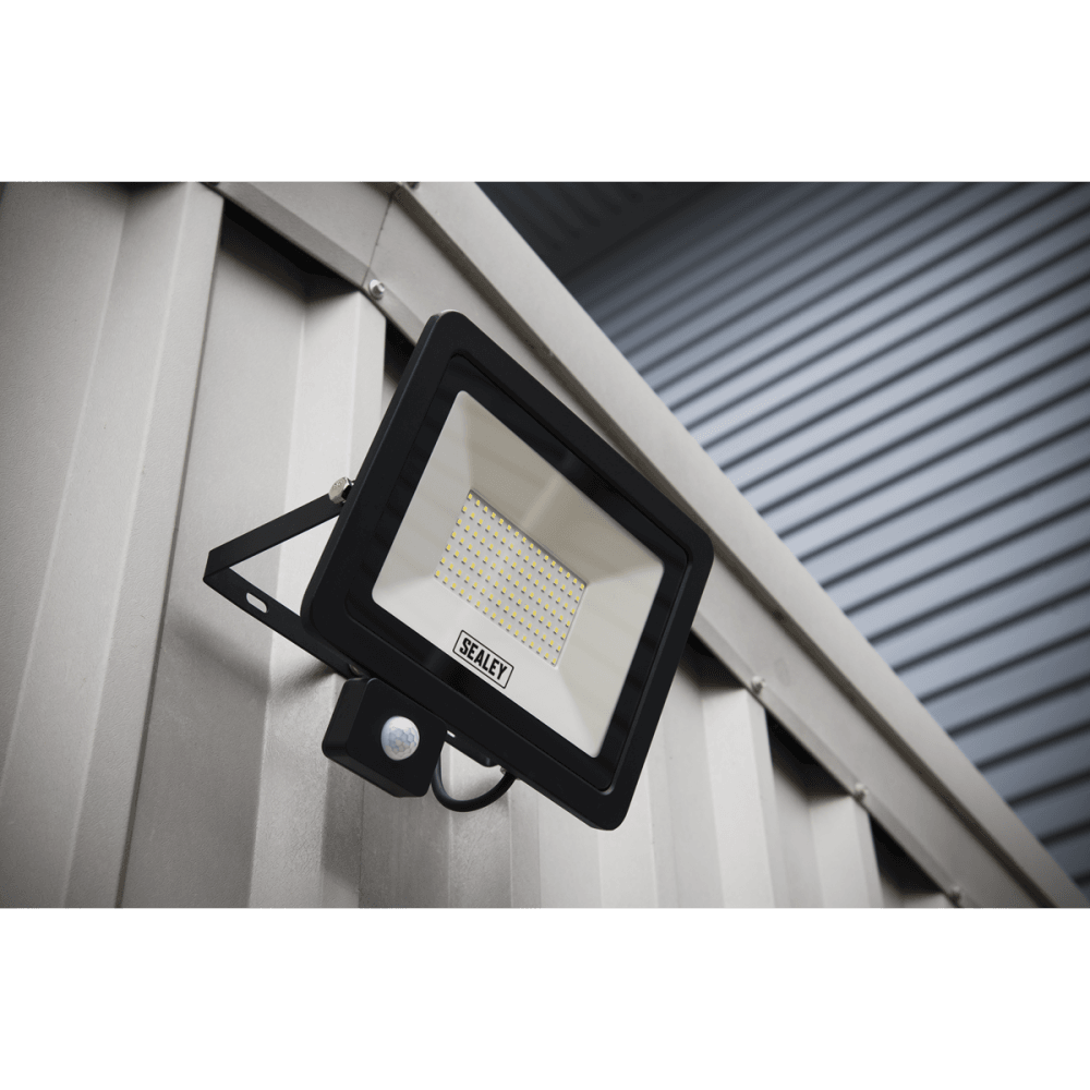 Sealey Extra Slim Floodlight with PIR Sensor 100W SMD LED Model No- LED115PIR