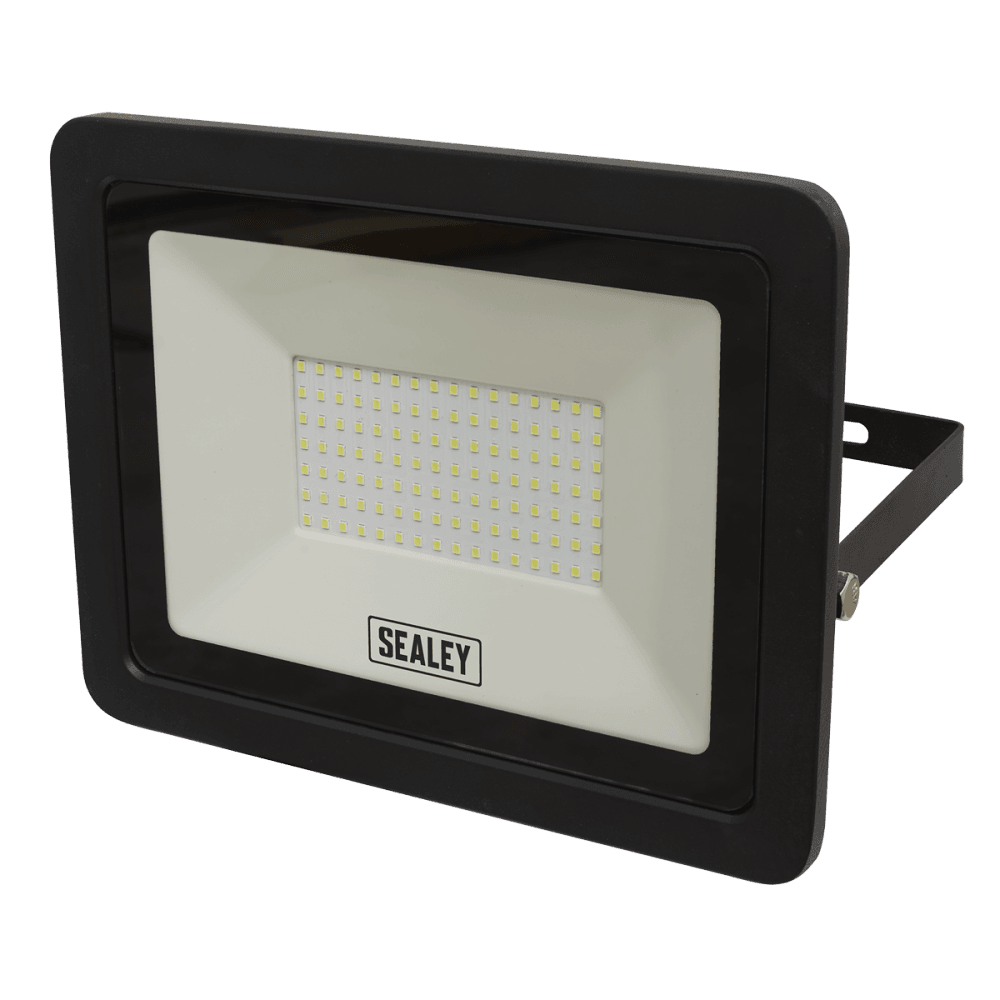 Sealey Extra Slim Floodlight with Wall Bracket 100W SMD LED Model No- LED115