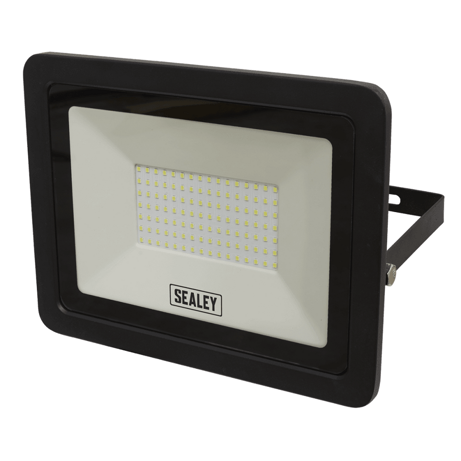 Sealey Extra Slim Floodlight with Wall Bracket 100W SMD LED Model No- LED115