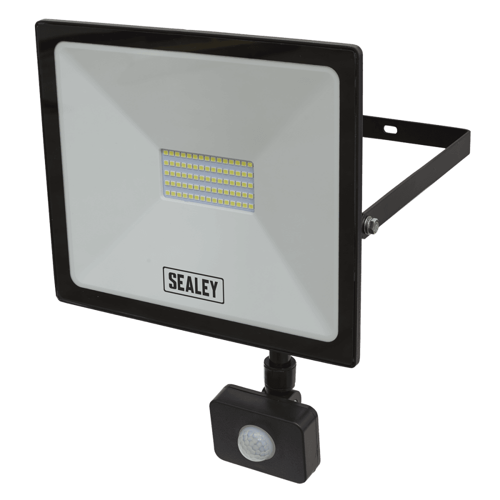 Sealey Extra Slim Floodlight with PIR Sensor 50W SMD LED Model No- LED113PIR