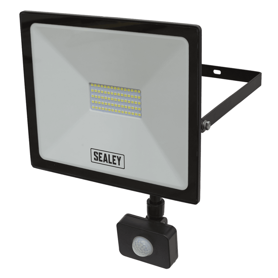 Sealey Extra Slim Floodlight with PIR Sensor 50W SMD LED Model No- LED113PIR