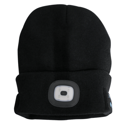 Sealey Beanie Hat 4 SMD LED USB Rechargeable with Wireless Headphones Model No- LED185W