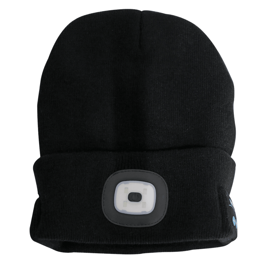 Sealey Beanie Hat 4 SMD LED USB Rechargeable with Wireless Headphones Model No- LED185W