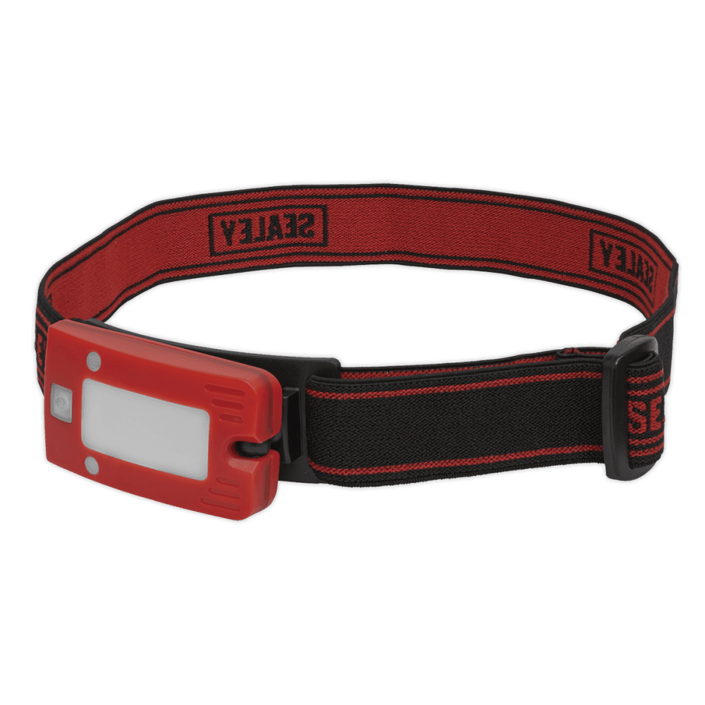Sealey Rechargeable Head Torch 2W COB LED Auto Sensor Red Model No- LED360HTR