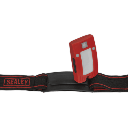 Sealey Rechargeable Head Torch 2W COB LED Auto Sensor Red Model No- LED360HTR