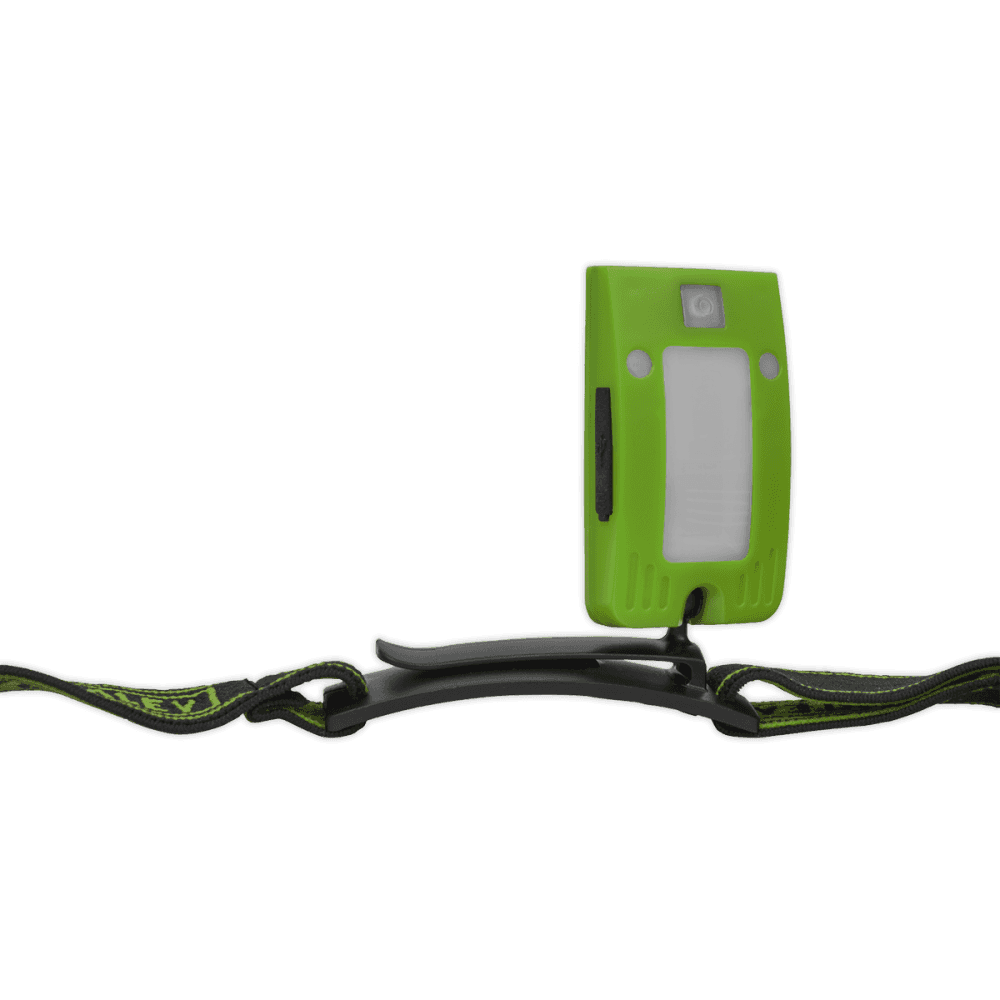 Sealey Rechargeable Head Torch 2W COB LED Auto Sensor Green Model No- LED360HTG