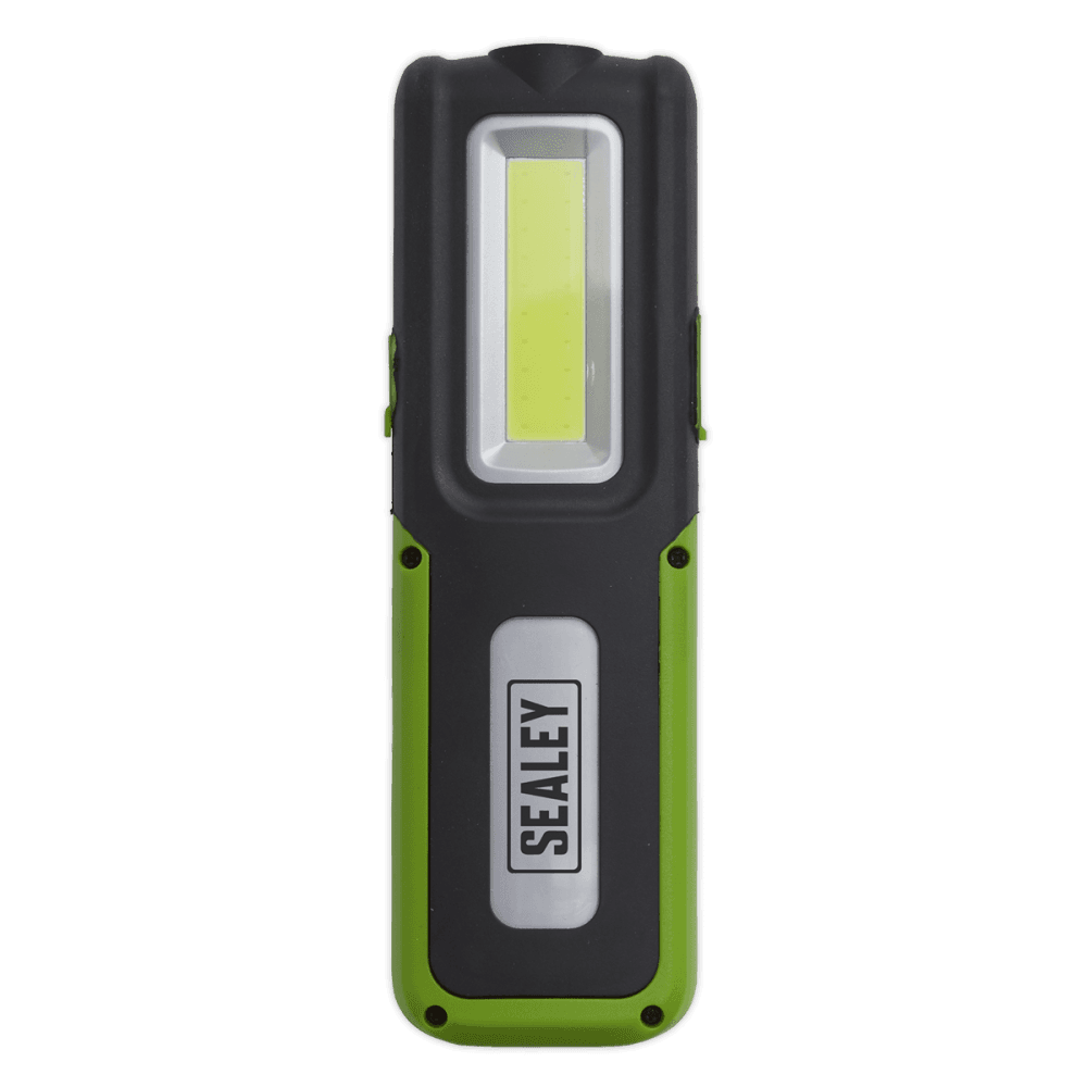 Sealey Rechargeable Inspection Lamp Green 5W COB + 3W LED + Power Bank Model No- LED318G