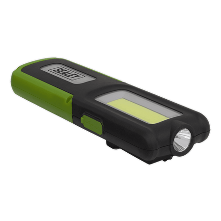 Sealey Rechargeable Inspection Lamp Green 5W COB + 3W LED + Power Bank Model No- LED318G
