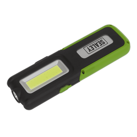 Sealey Rechargeable Inspection Lamp Green 5W COB + 3W LED + Power Bank Model No- LED318G