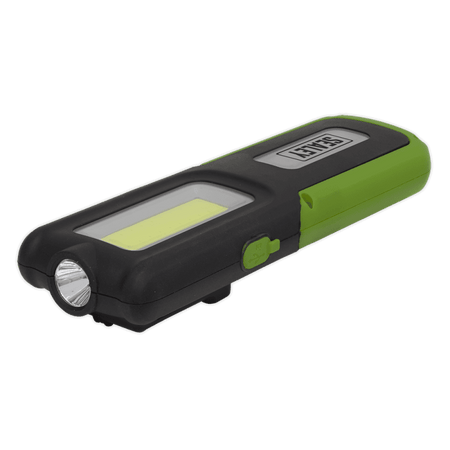 Sealey Rechargeable Inspection Lamp Green 5W COB + 3W LED + Power Bank Model No- LED318G
