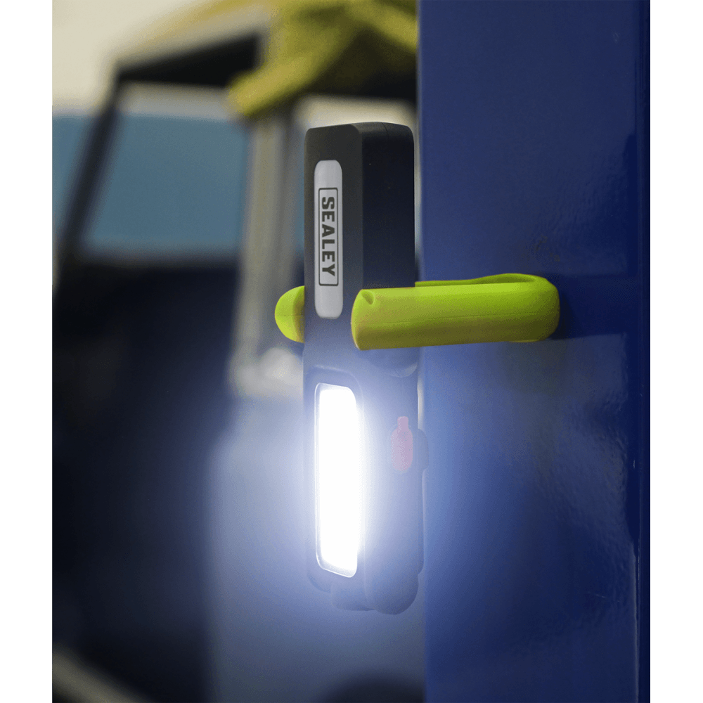 Sealey Rechargeable Inspection Lamp Green 5W COB + 3W LED + Power Bank Model No- LED318G
