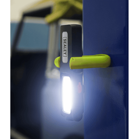 Sealey Rechargeable Inspection Lamp Green 5W COB + 3W LED + Power Bank Model No- LED318G