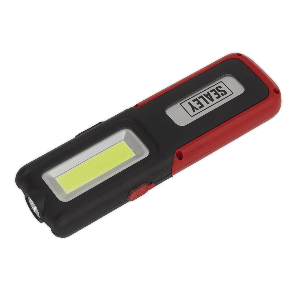 Sealey Rechargeable Inspection Lamp Red 5W COB + 3W LED + Power Bank Model No- LED318R