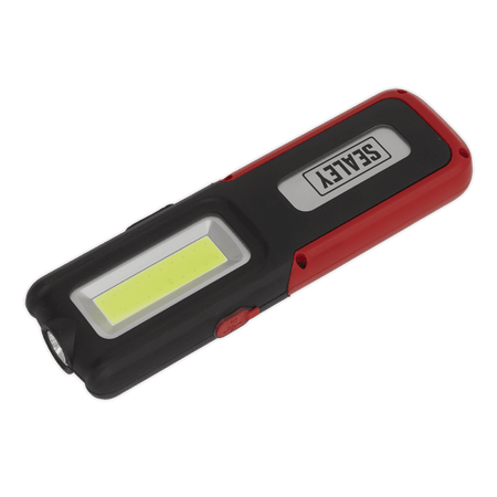 Sealey Rechargeable Inspection Lamp Red 5W COB + 3W LED + Power Bank Model No- LED318R