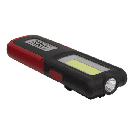 Sealey Rechargeable Inspection Lamp Red 5W COB + 3W LED + Power Bank Model No- LED318R